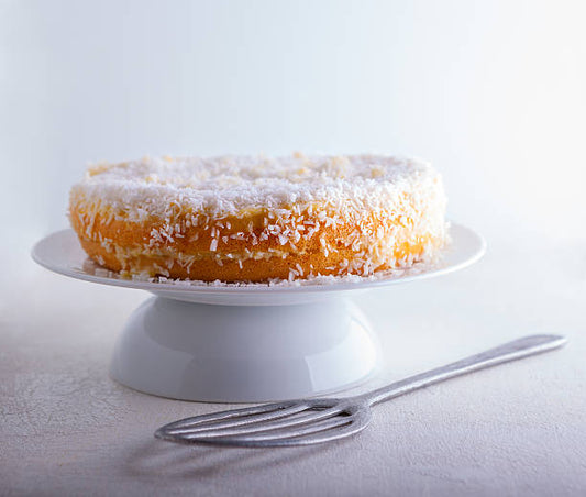 Mandarin Orange Coconut Pudding Cake
